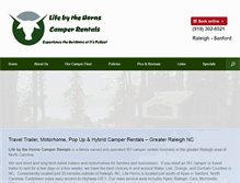 Tablet Screenshot of lifehornscamping.com